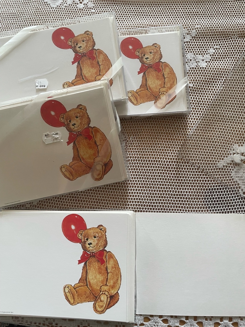 Vintage Gordon Fraser 38 Blank Teddy Bear Cards 40 Envelopes Lot England